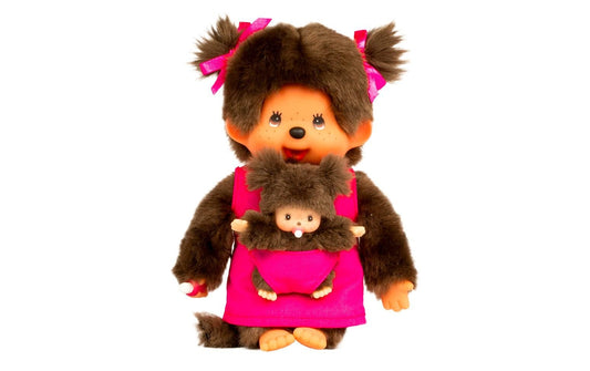 Monchhichi, Kuscheltier Mother Care Pink Gi
