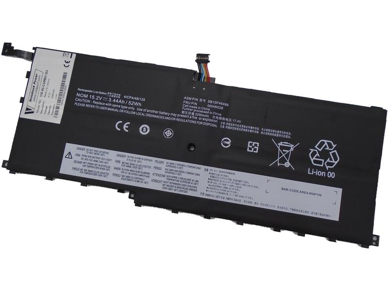 Vistaport | Notebook Batteries für Lenovo | Thinkpad X1 Carbon 4th Gen 15.2V 3290mAh