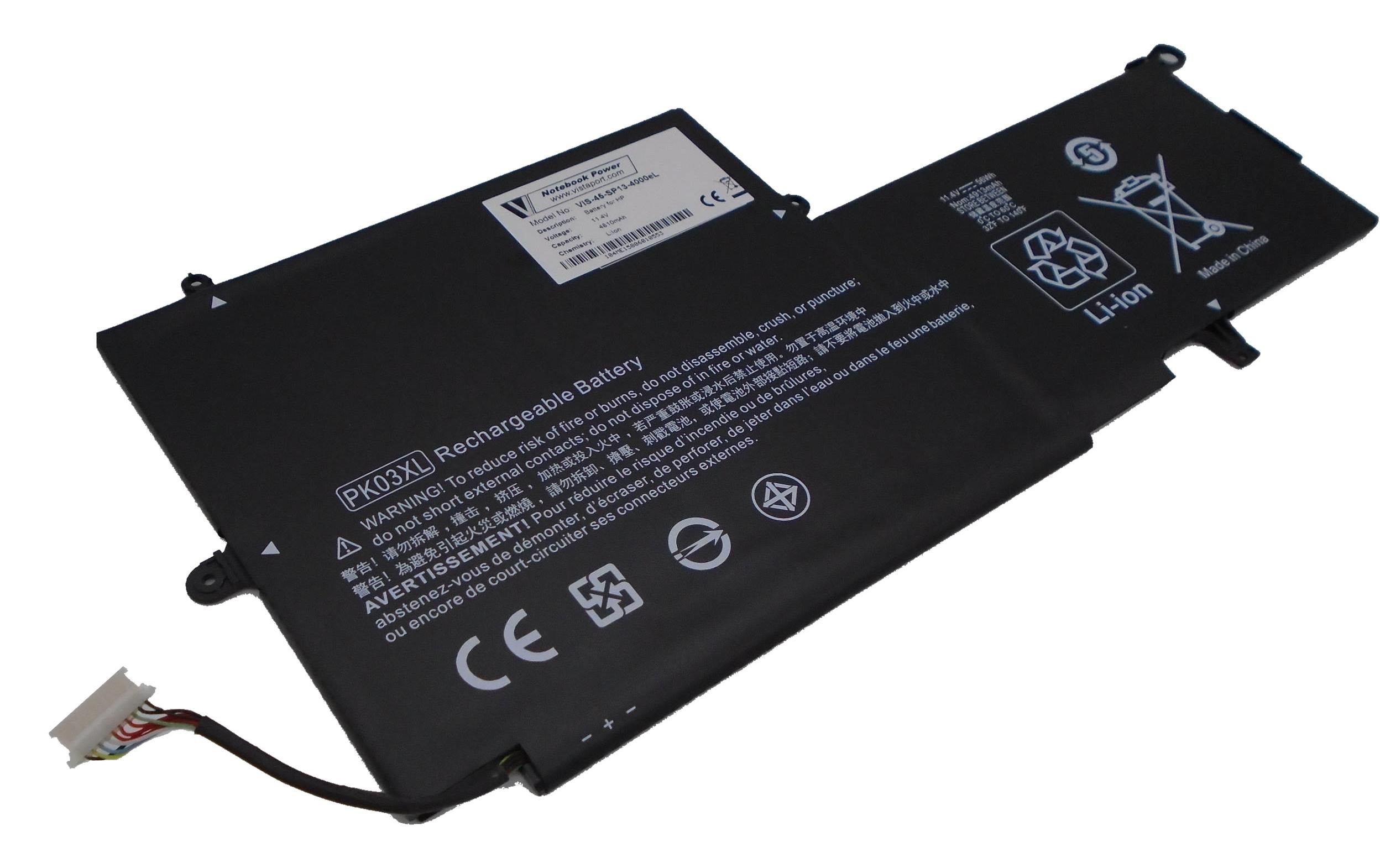 Vistaport Notebook Batteries für HP