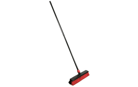 Edi Baur | Bodenwischer Heavy duty 40cm rot | Teleskopstiel 79-142cm, Rosshaarmischung