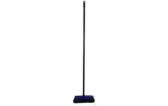 Edi Baur | Bodenwischer Profi 27cm blau | Teleskopstiel 79-142cm, Rosshaarmischung