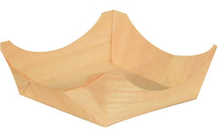 Papstar | Holz-Fingerfood-Schalen pure eckig | 50 Stück, 3 x 8 x 8 cm cm, Kieferholz