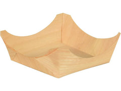 Papstar | Holz-Fingerfood-Schalen pure eckig | 50 Stück, 3 x 8 x 8 cm cm, Kieferholz
