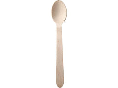 Papstar | Holz-Kaffeelöffel pure 11cm | Inhalt 25 Stück, Birkenholz