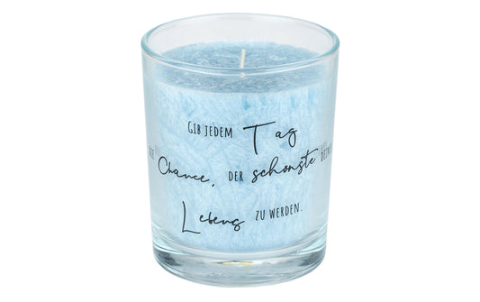 Herzog Kristallo Spruchglas pastellblau 20
