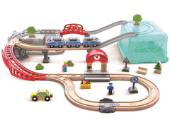 Hape | Stadtbahn-Set in praktischer Box FSC | Alter ab: 3