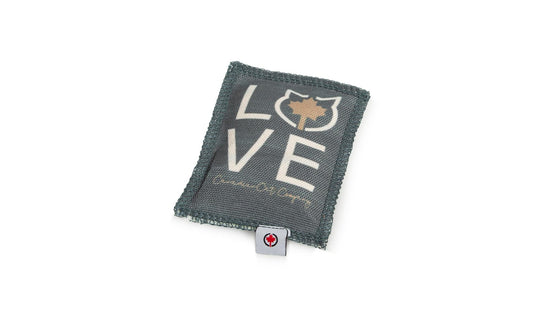 CanadianCat Spielkissen Love dunkelgrau