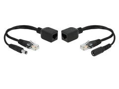 Delock | Passiv PoE Injector/Splitter Set | benötigt Netzteil 9-57Volt mit 5,5mm/2,1mm