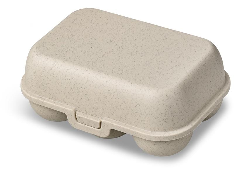 Koziol | Eierbox To Go mini | 17 cm x 11.8 cm, Sand