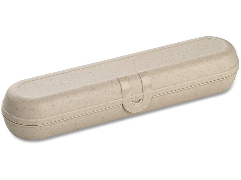 Koziol | Besteckset KliKK Etui | 24.0x5.6x4.4cm, sand, bio-circular