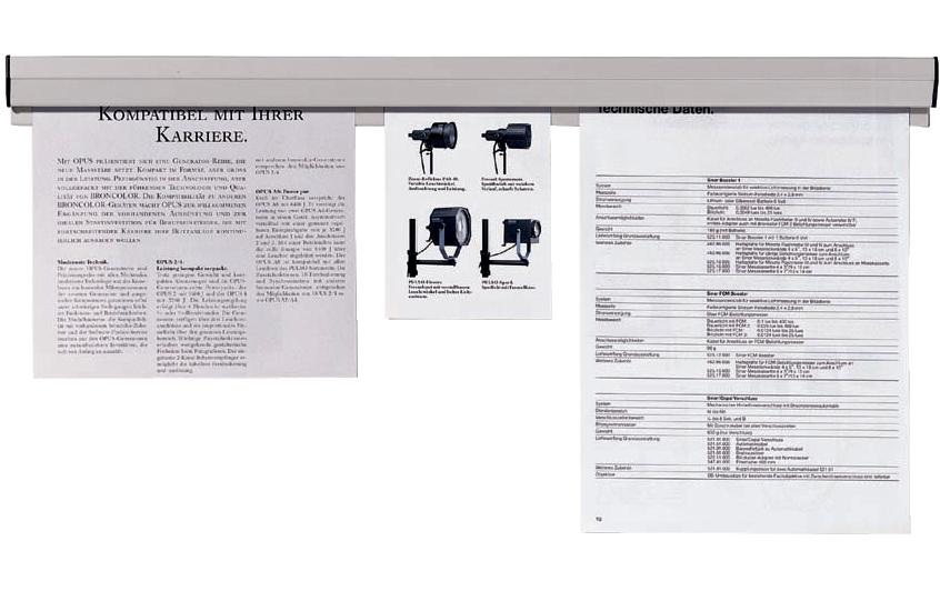 FRANKEN Papierklemmschiene, 100 x 4 cm