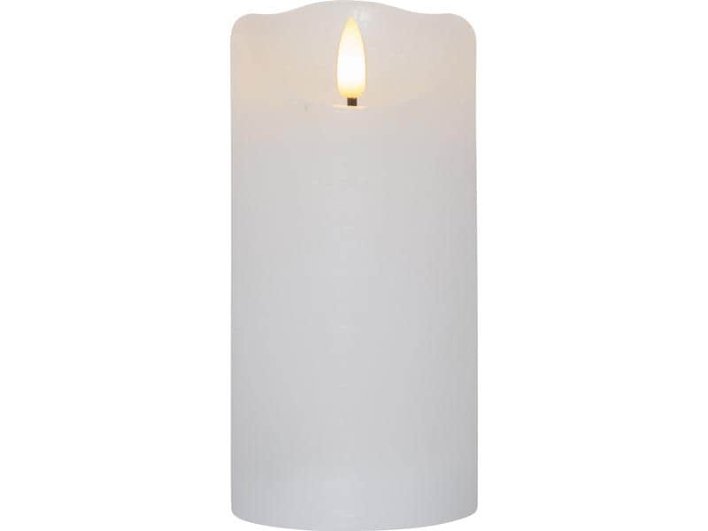 Star Trading | LED-Kerze Flamme Rustic, Ø 7. | 0.06W, IP20, Weiss