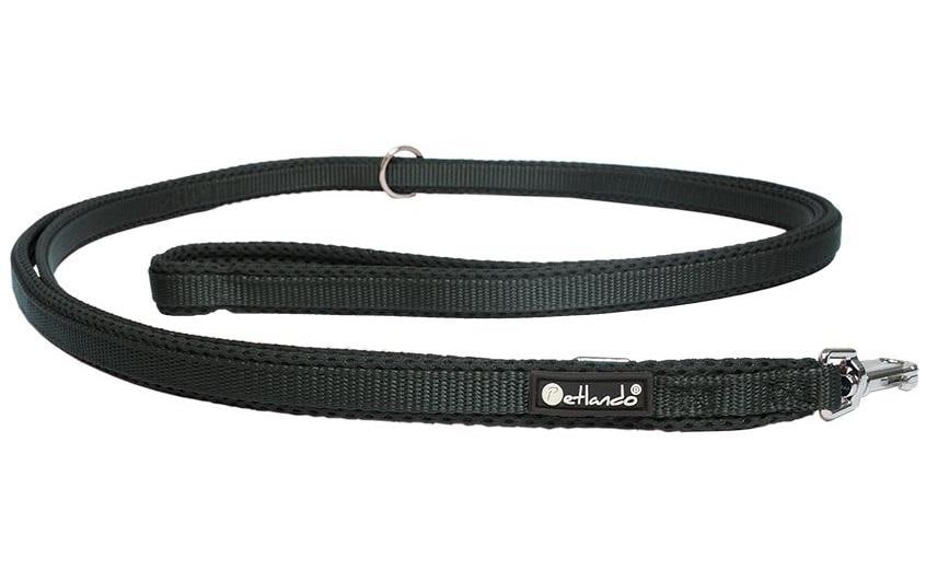 petlando, Hundeleine Mesh, 3 m, Schwarz