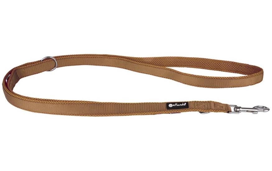 petlando, Hundeleine Mesh, 3 m, Cognac