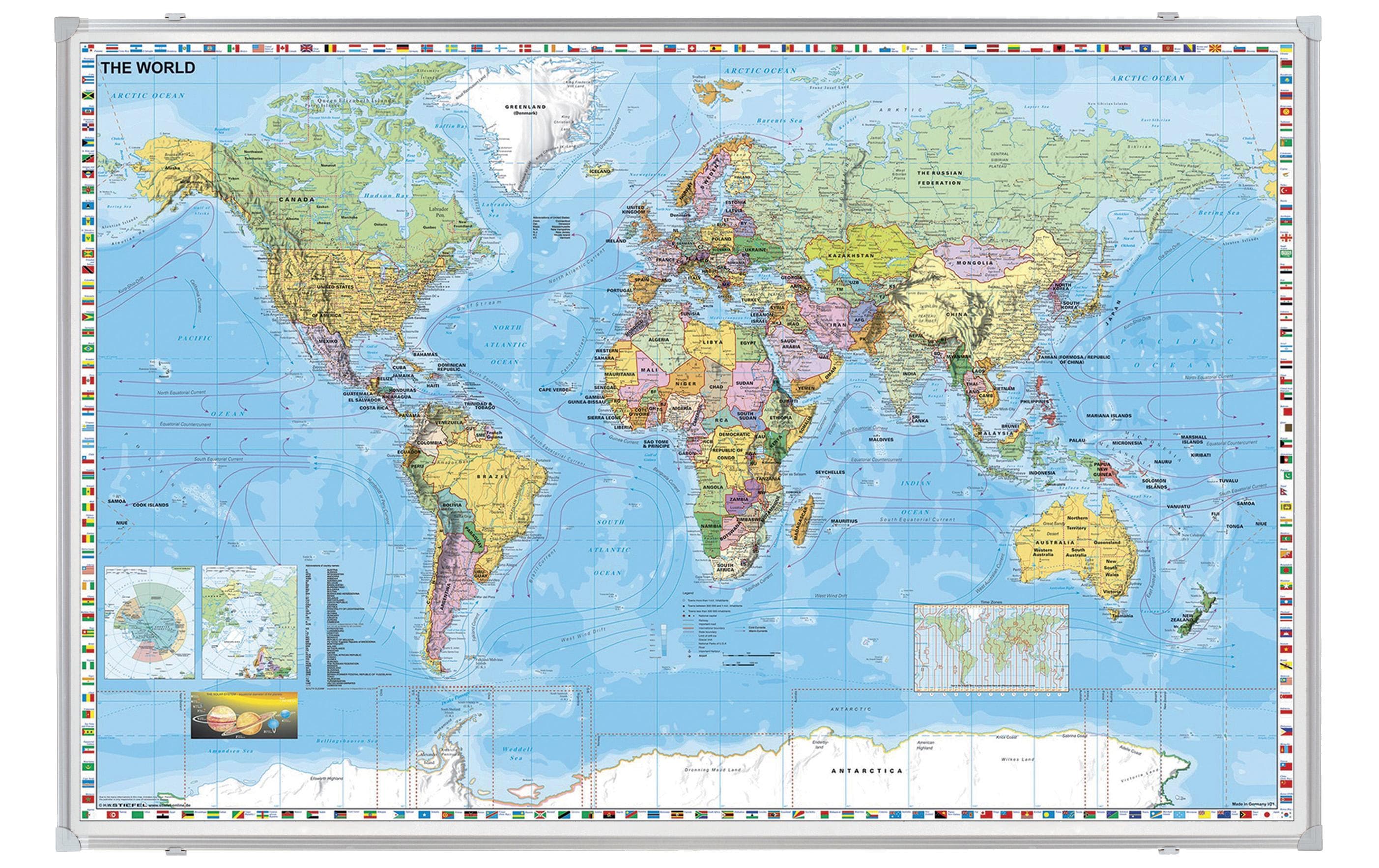 FRANKEN Kartentafel Welt