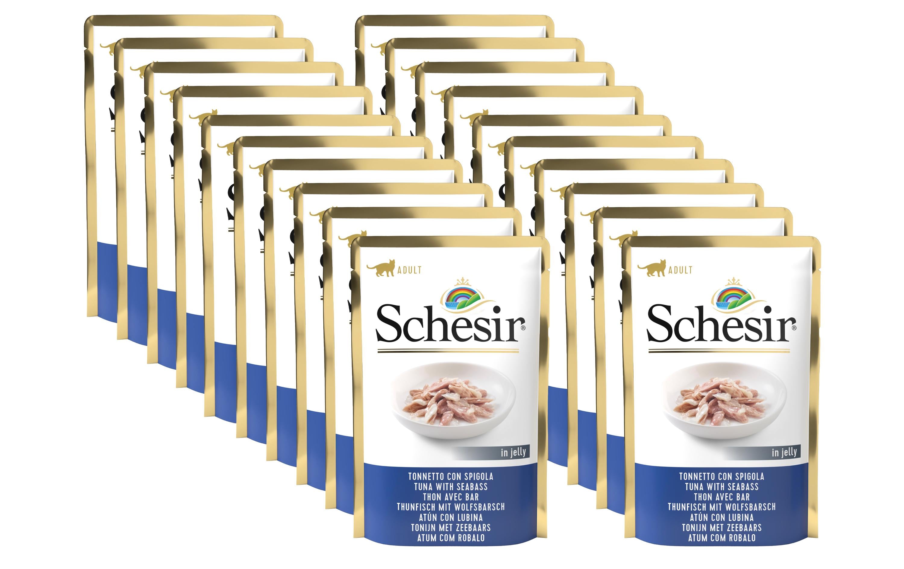 Schesir Cat Thunfisch,Wolfsbarsch Gelée Kit