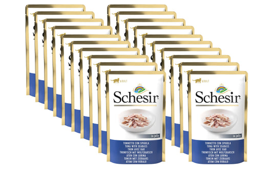 Schesir Cat Thunfisch,Wolfsbarsch Gelée Kit