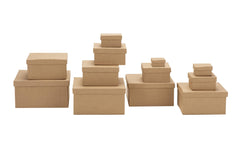 Glorex Boxen-Set Pappe eckig