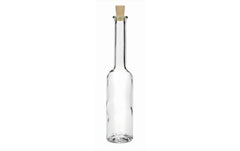 Glorex Glasflasche schlank mit Korken