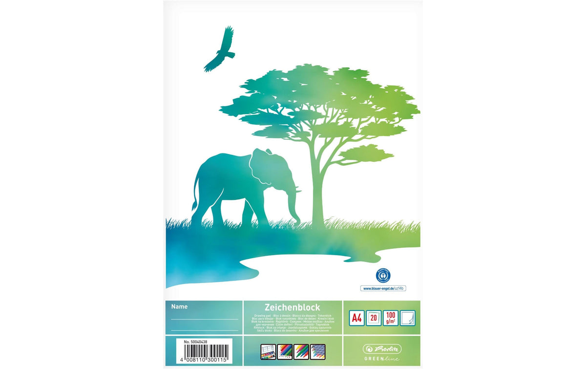 Herlitz Zeichenblock GREENline