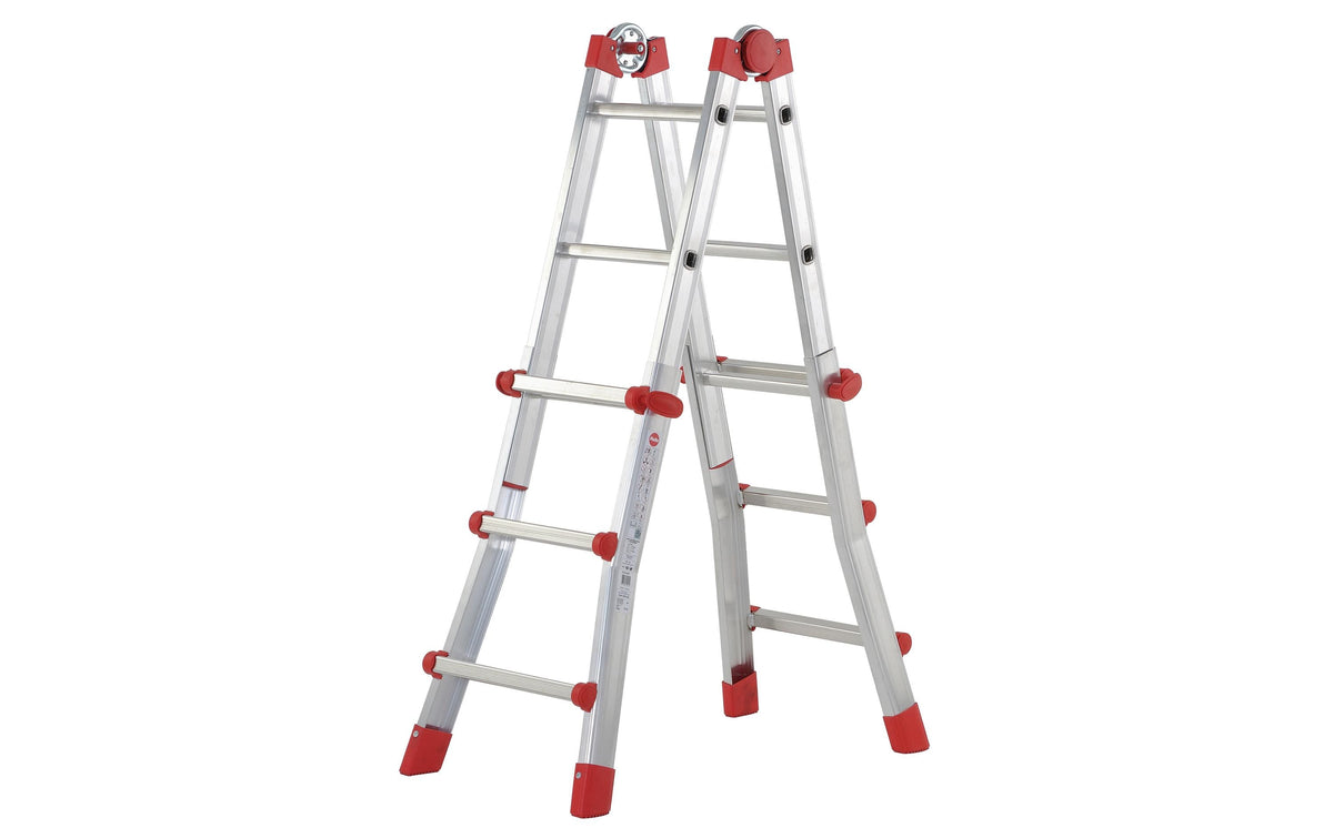 Hailo, Teleskopleiter 4 x 3 Sprossen
