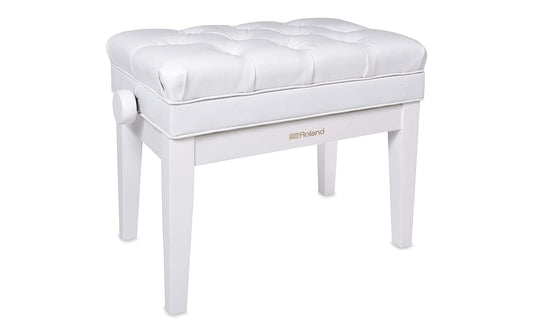 Roland | RPB-500PW Polished white | Vinyl Seat, Aufbewahrungsfach