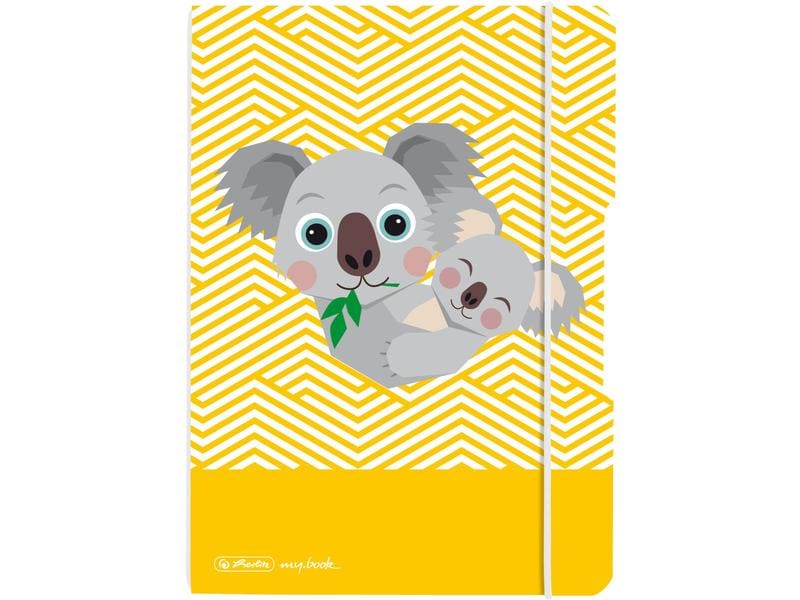 Herlitz | my.book flex Notizheft A5 Koala | 40 Blatt kariert 5x5mm, FXS Mix