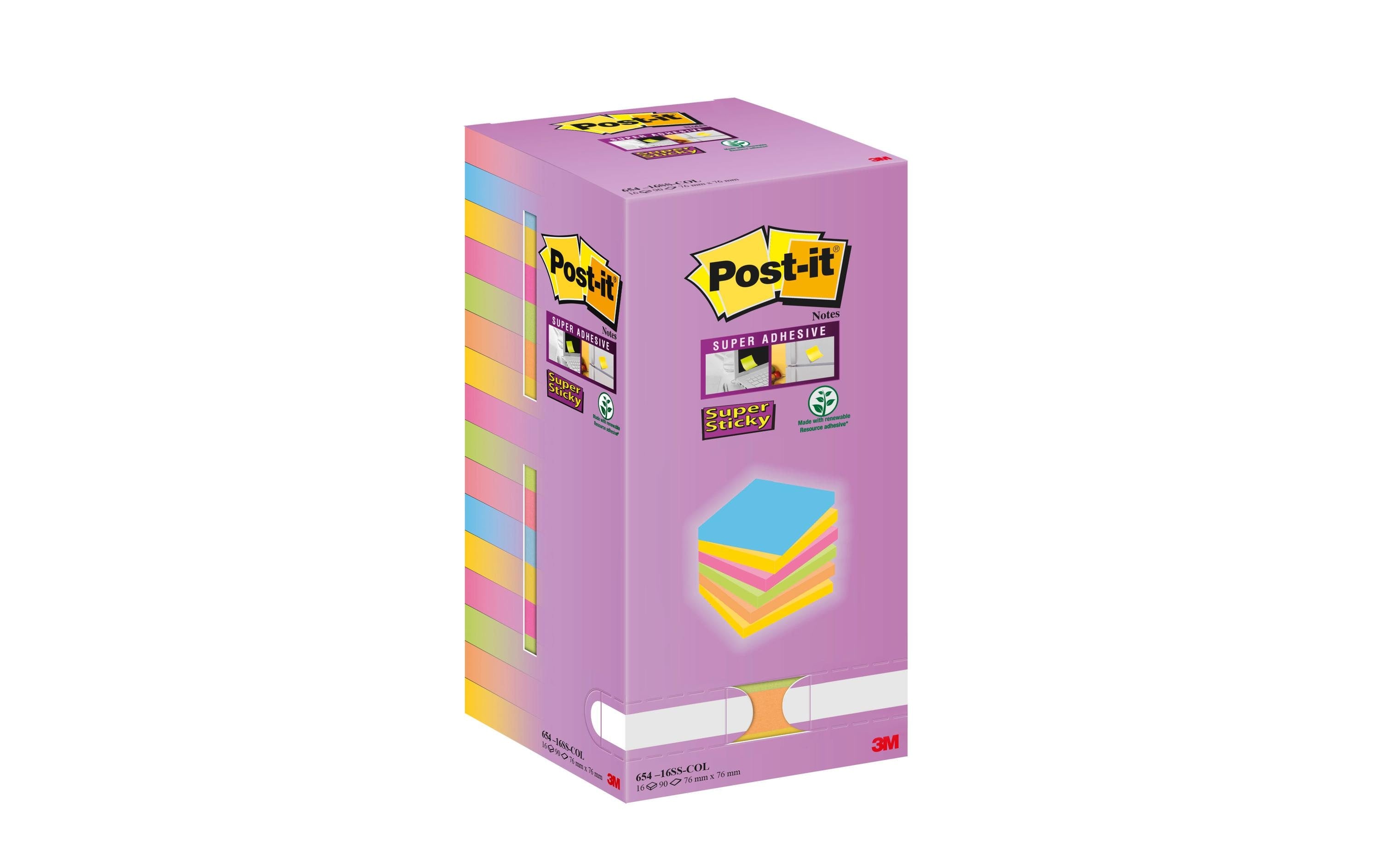 3M Post-it Super Sticky farbig