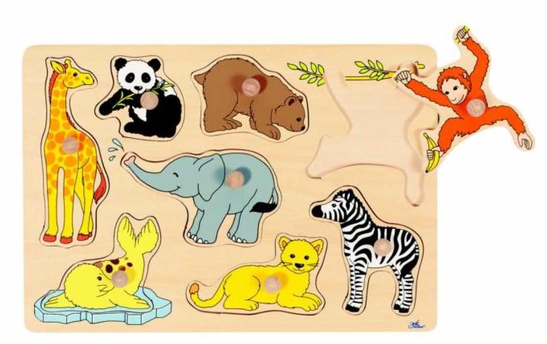 Steckpuzzle Tierkinder
