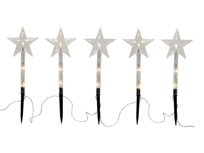 Star Trading | Outdoor Dekoration Wandy | 12 cm x 25 cm x 140 cm, 5 LEDs, Outdoor