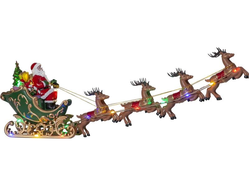 Star Trading | Fiberoptik Deerville | 8 cm x 17 cm x 48 cm, 15 LEDs, Indoor