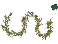 Star Trading | Girlande THUJA | inkl. LED WW, exkl. Batterie 3xAA, IP44