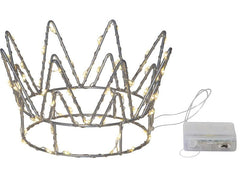 Star Trading | Tischdekoration Crown | inkl. LED WW, exkl. Batterie 3x AA, IP20