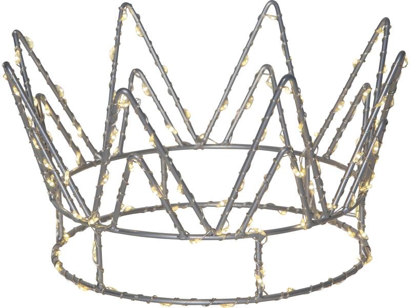 Star Trading | Tischdekoration Crown | inkl. LED WW, exkl. Batterie 3x AA, IP20
