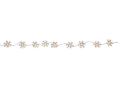 Star Trading | Lichterkette Izy Schneeflocke | inkl. LED WW, exkl. Batterie 2x AA, IP20