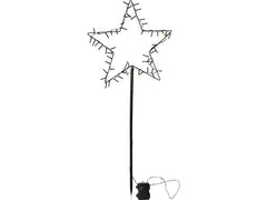 Star Trading | LED Stern Spiky 93cm | BxH: 39x93cm, Batt: 3xAA, Timer 6/18