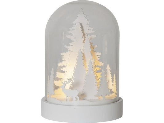 Star Trading | Tischdekoration Kupol | 12.5 x 17.5 cm x 12.5 cm, 3 LEDs, Indoor