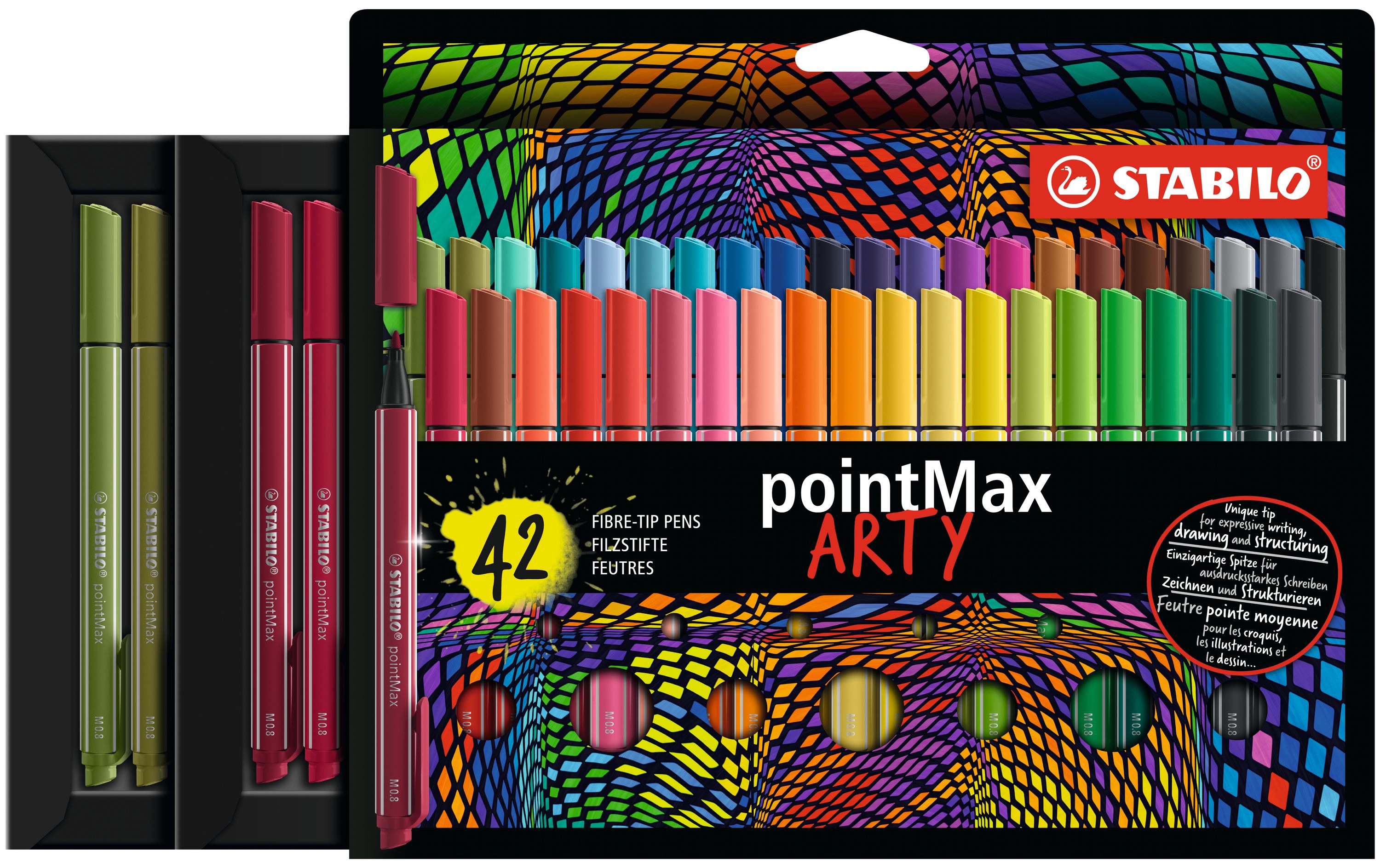STABILO PointMax 42er Kartonetui ARTY
