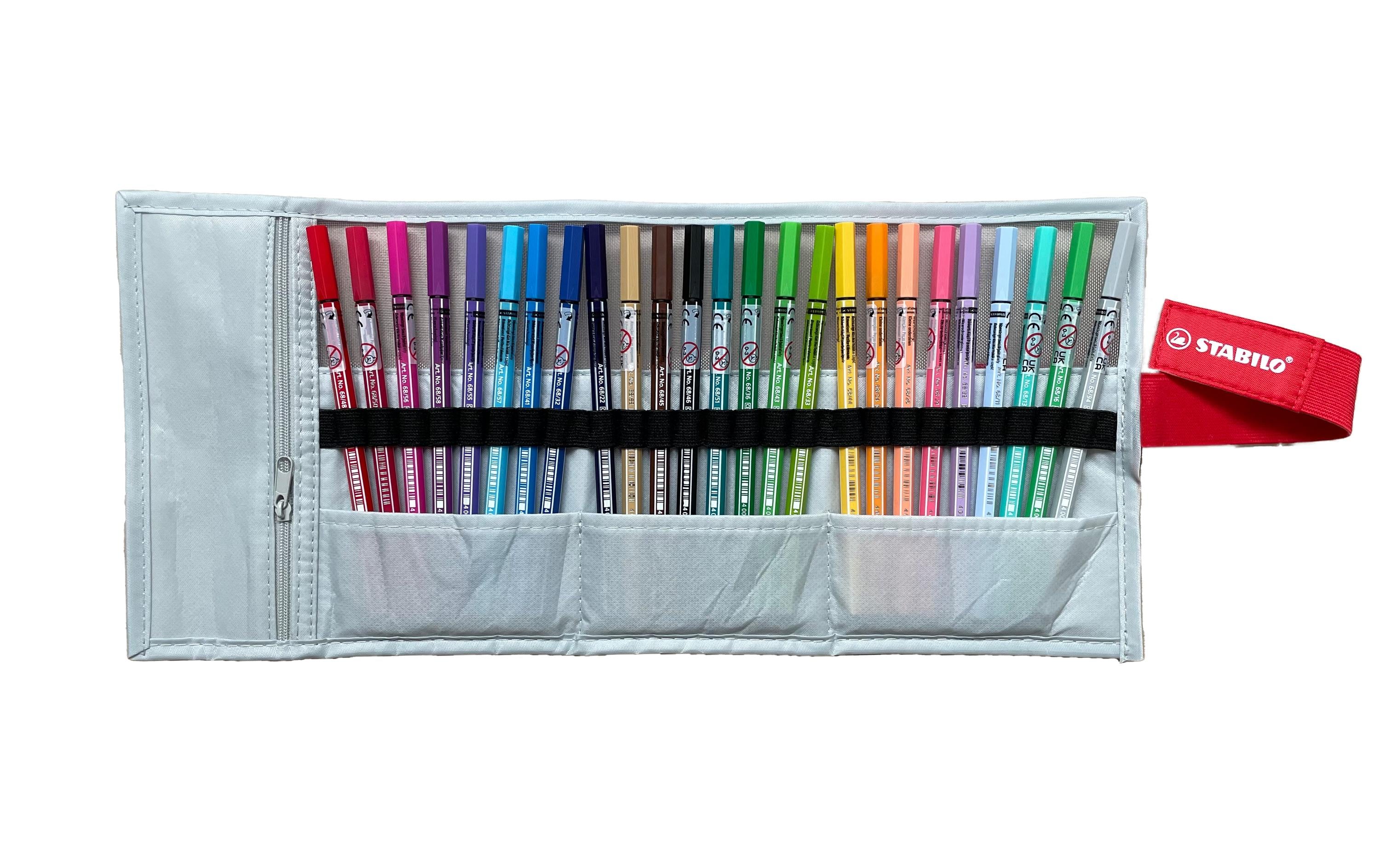 STABILO Pen 68 25er Rollerset grau