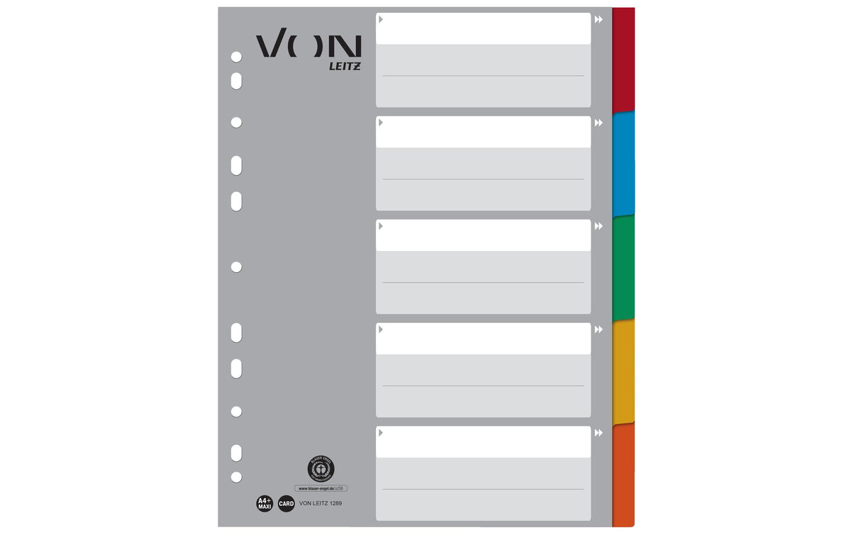 VON, Register 5 Taben, A4, 1-5