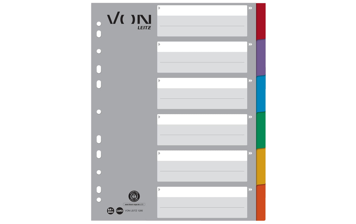 VON, Register 6 Taben, A4, 1-6