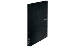 VON | Ringbuch mit elastischen Eckbändern, 2 | mit elastischen Eckbändern, Karton, schwarz