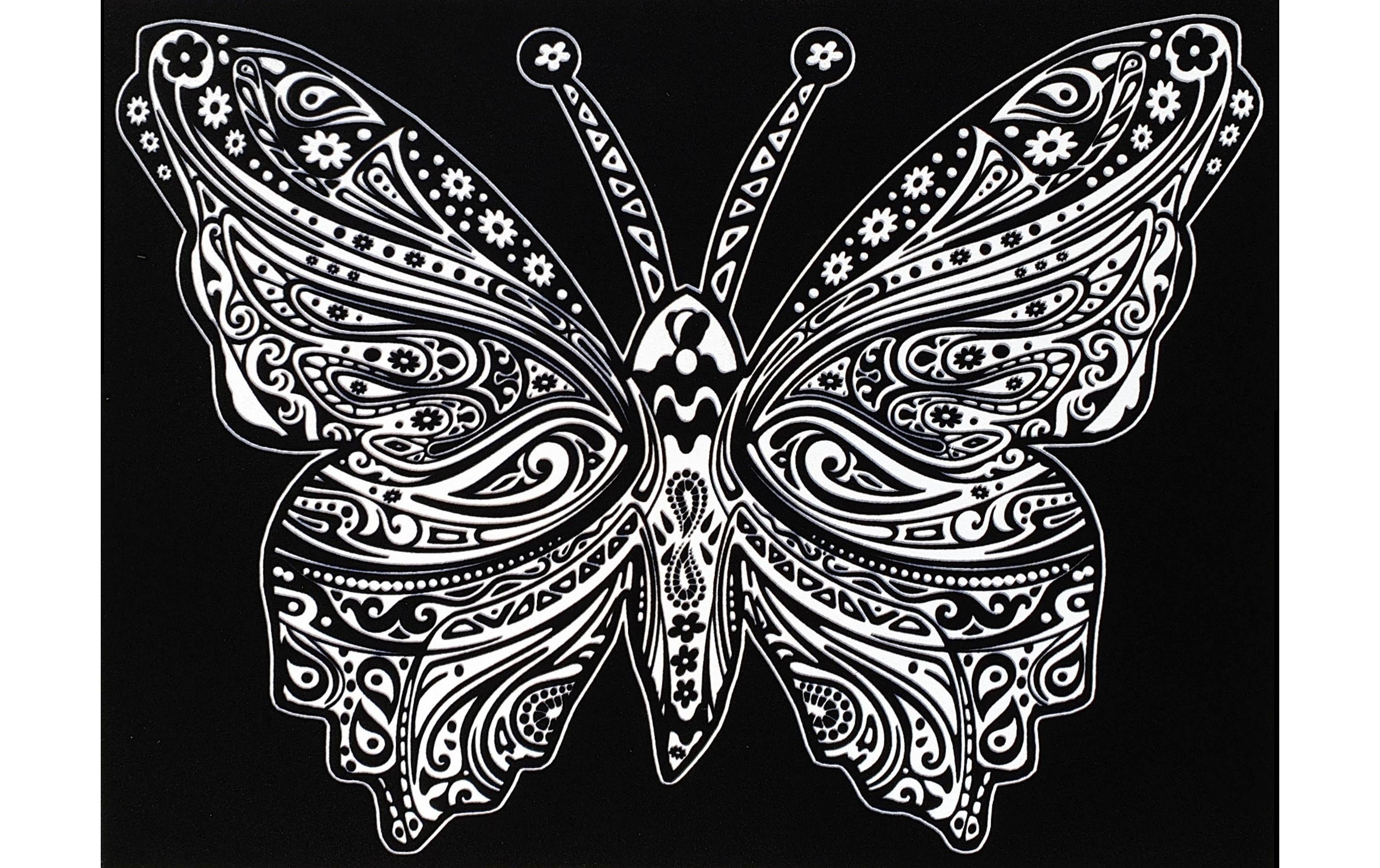 TATARUGA Samtbild A4, Schmetterling