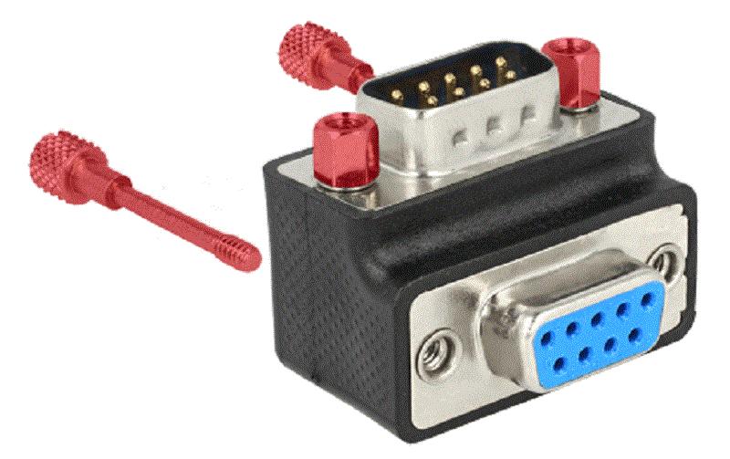 Delock D-Sub 9Pin Stecker>Winkeladapter270°