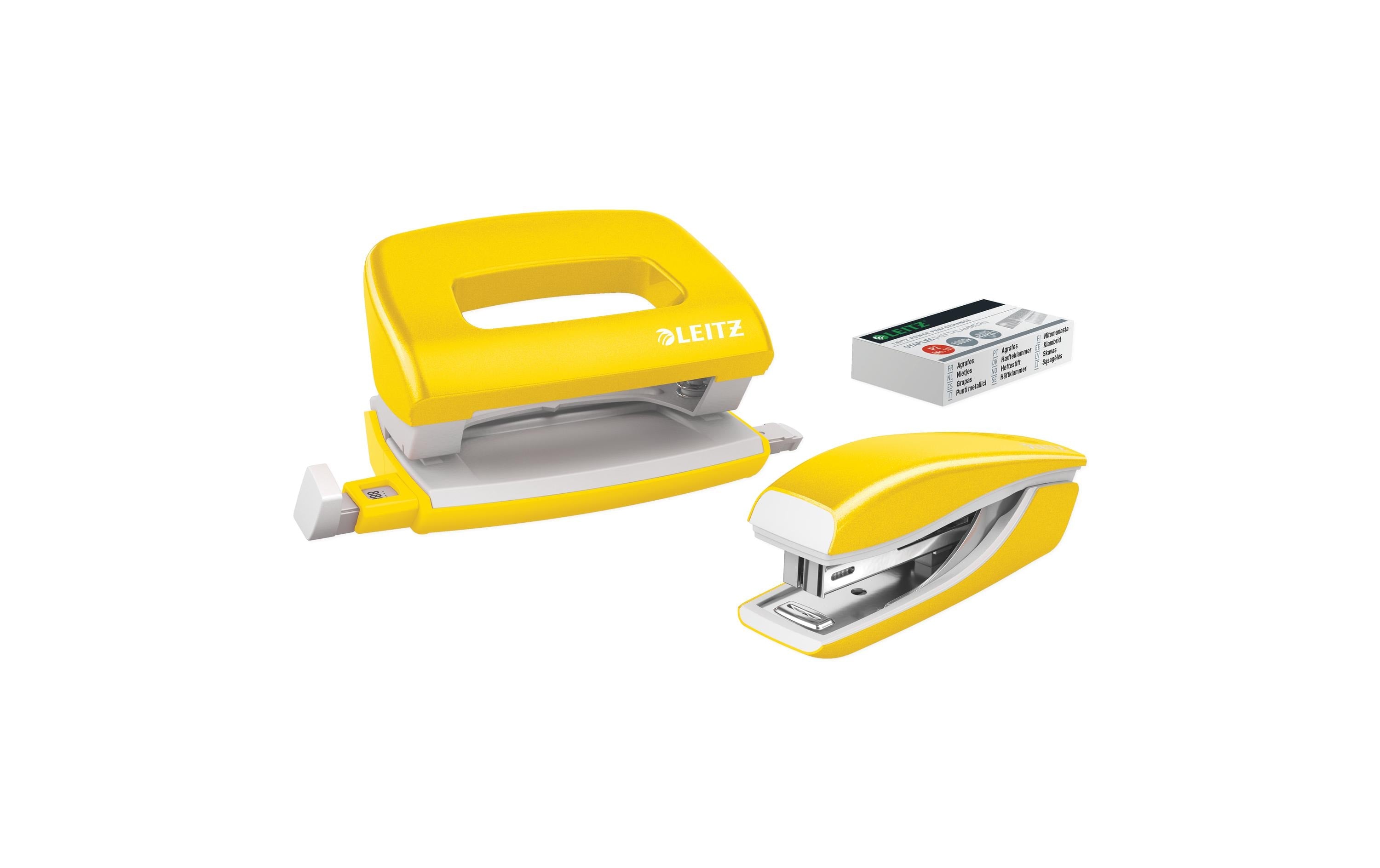 Leitz Set Mini-Locher+Mini-Heftgerät WOW
