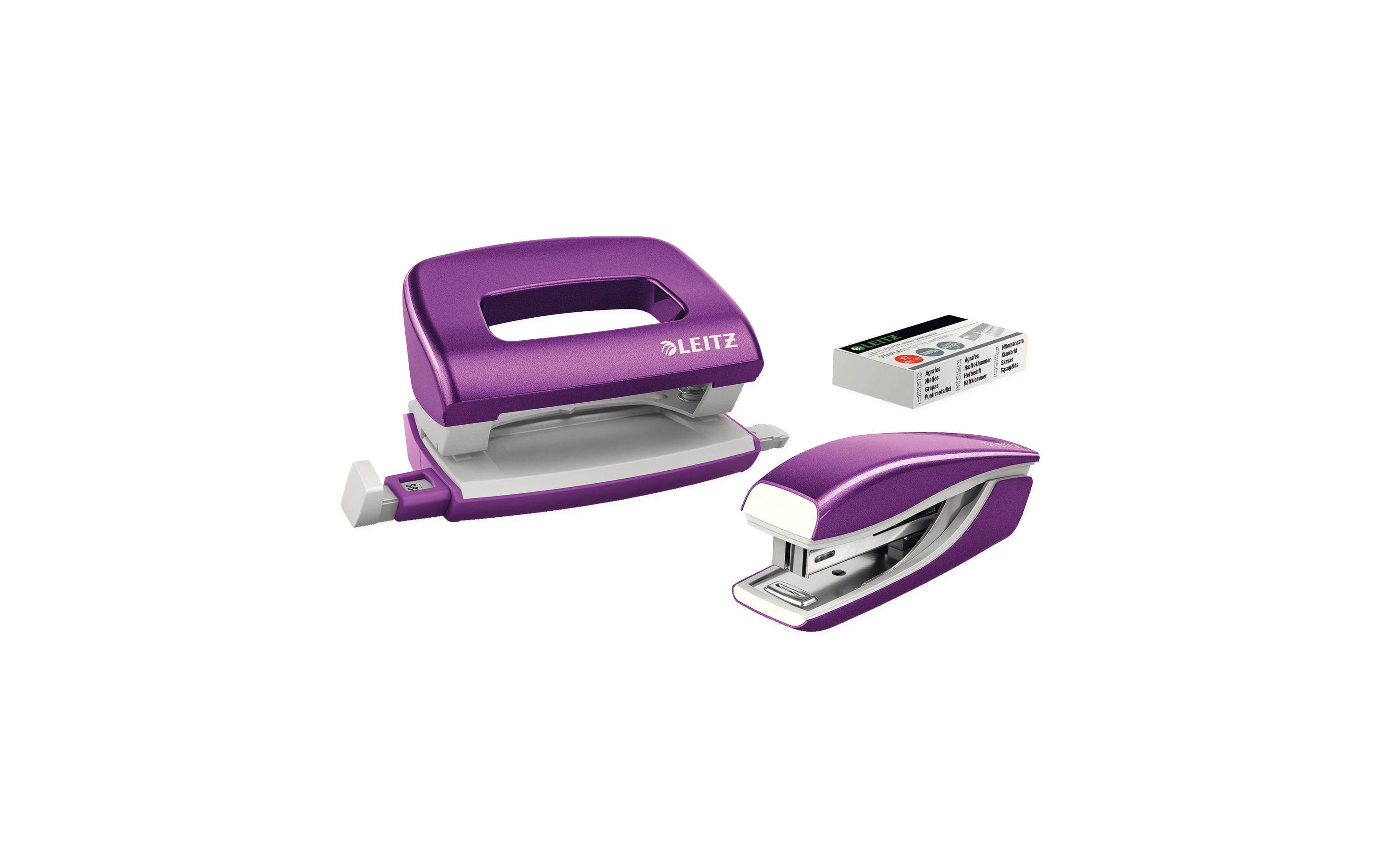 Leitz Set Mini-Locher+Mini-Heftgerät WOW
