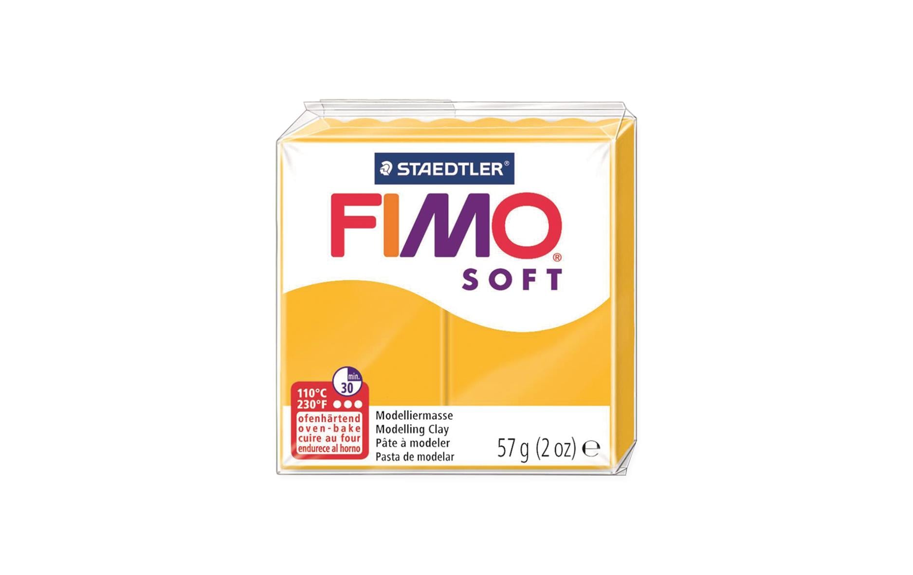 Fimo, Modelliermasse Soft Senfgelb