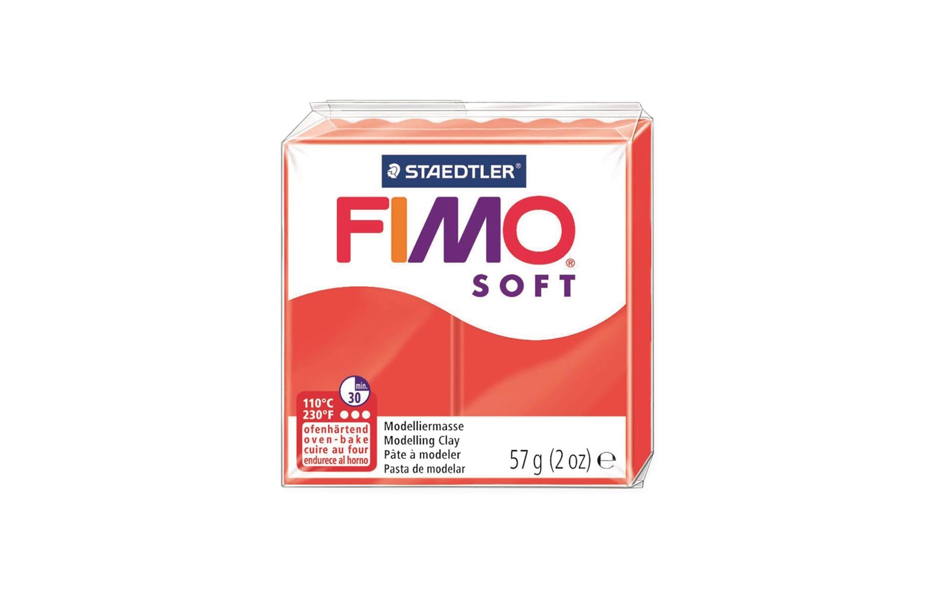 Fimo, Modelliermasse Soft Hellrot