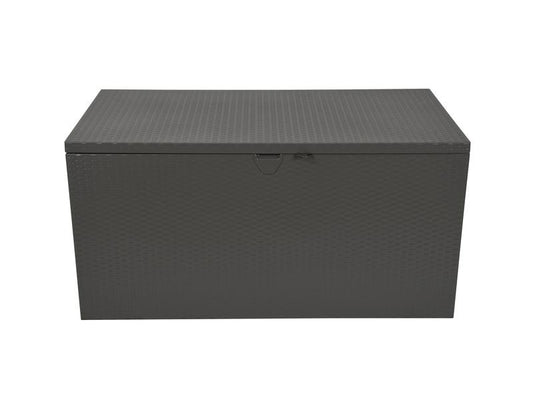 Spacemaker | Metallkissenbox | quarzgrau, 133x70x65cm