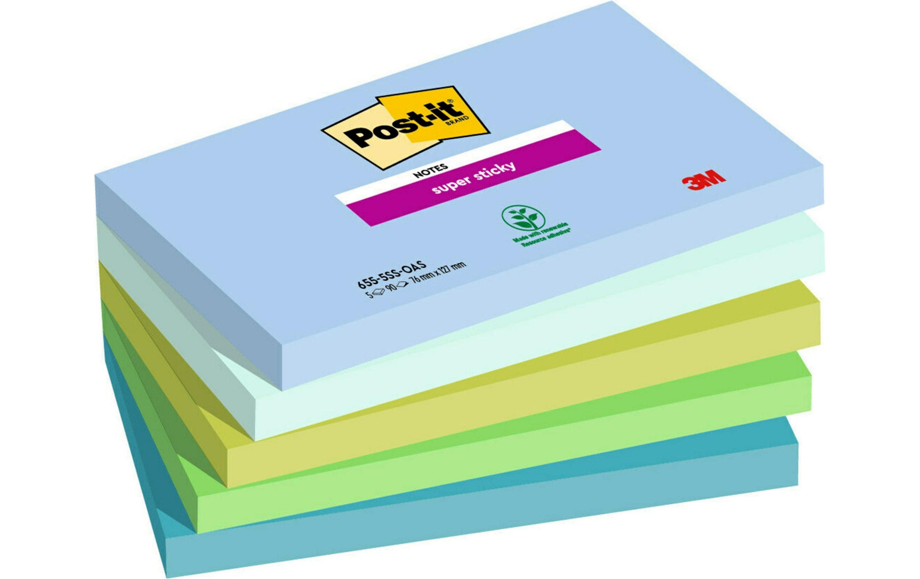 3M Post-it Super Sticky Notes, oasis